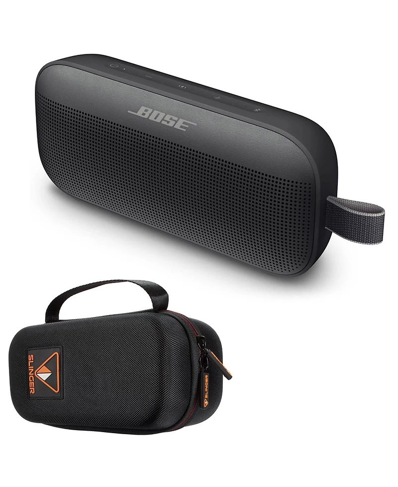 Bose SoundLink Flex Bluetooth Speaker, Portable Speaker with Microphone, Wireless Waterproof Speaker for Travel, Outdoor and Pool Use with Slinger