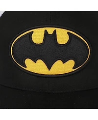 Batman Men's Embroidered Logo Black Trucker Hat
