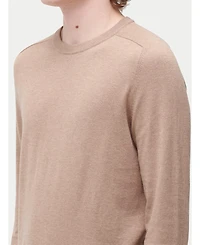 Gobi Cashmere Men's Crewneck Cotton Silk Cashmere Blend Sweater