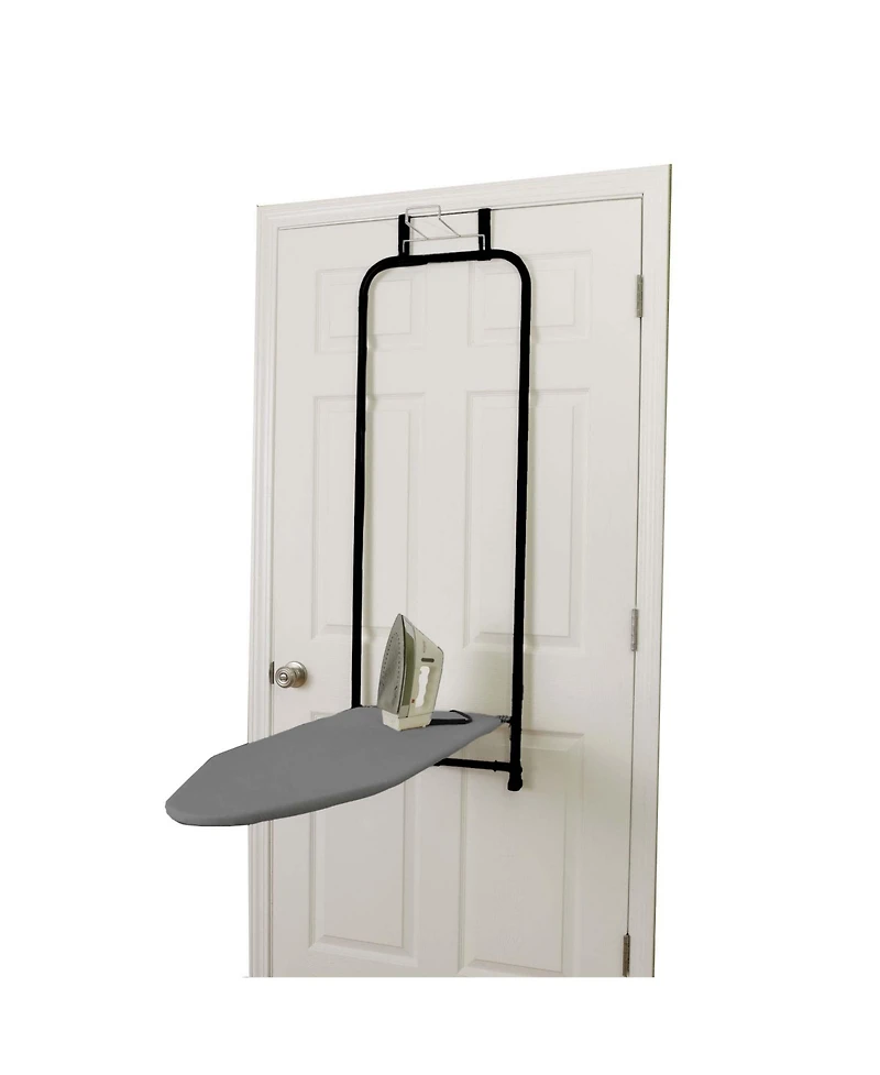 Household Essentials Over the Door Ironing Board, Matte Black