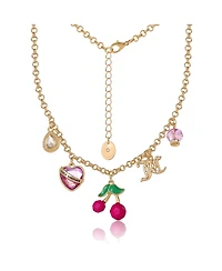 Juicy Couture Cherry Charm Necklace - 18 + 2''