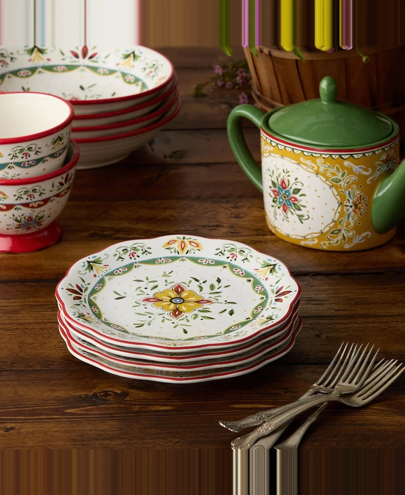 Certified International Provence Salad Plates, Set of 4