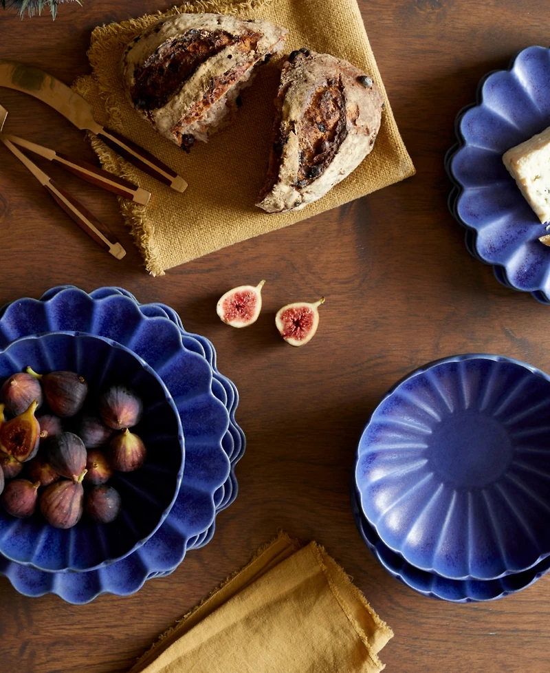 Lemieux Et Cie Dhalia 4-Pc. Dinner Plates, Service for 4