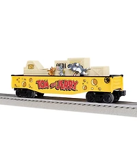 Lionel Tom and Jerry O Gauge Model Train Chasing Gondola Car