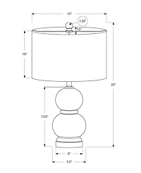 Monarch Specialties Lighting 25" Ceramic Table Lamp