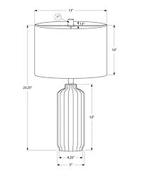 Monarch Specialties Lighting 23" Ceramic Table Lamp
