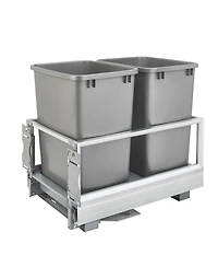 Rev-a-Shelf Double Pullout Kitchen Trash Can 35 qt. Rev-a-Motion, 5149-18DM-217