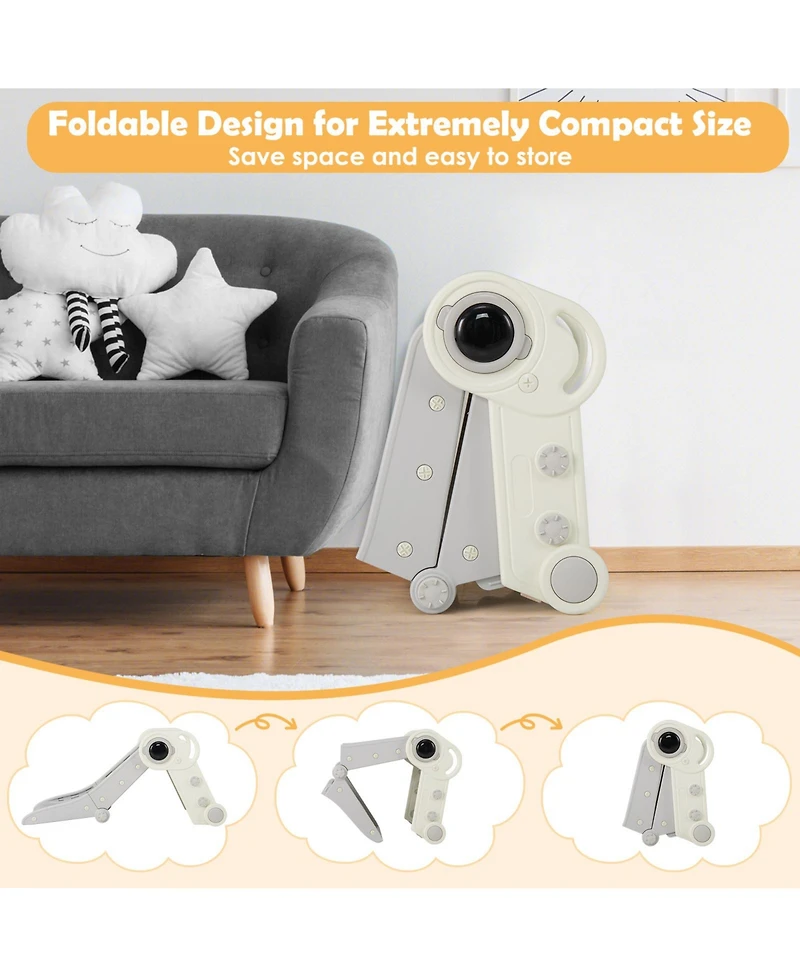 Hongge 2-in-1 Baby Slide and Climber Playset for Toddlers 18+ Months