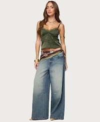 Edikted Women's Tamar Satin Effect Tank Top