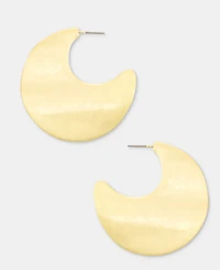 Style & Co Medium Half-Disc Hoop Earrings, 1.68", Macy's Exclusive