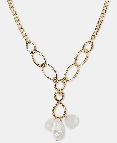 Style & Co Imitation Pearl Lariat Necklace, 20" + 3" extender, Macy's Exclusive