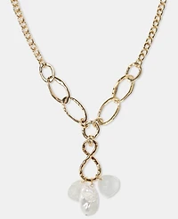 Style & Co Imitation Pearl Lariat Necklace, 20" + 3" extender, Macy's Exclusive