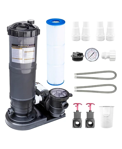 Swimline Hydrotools 50 Sq Ft Cartridge Pool Filter System for Above Ground Pools