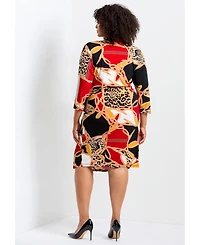 Avenue Women's Deanna Wrap Lace Dress