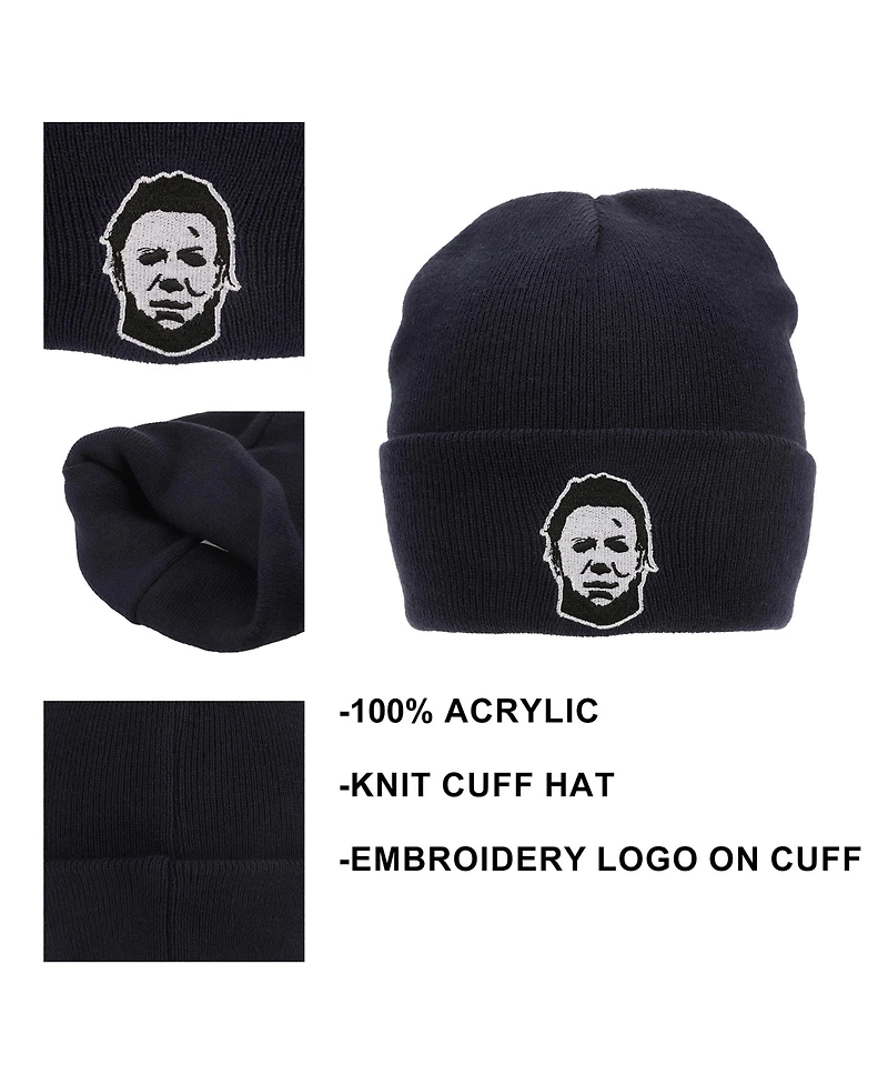 Halloween Men's John Carpenter s Michael Myers Navy Cuff Beanie.