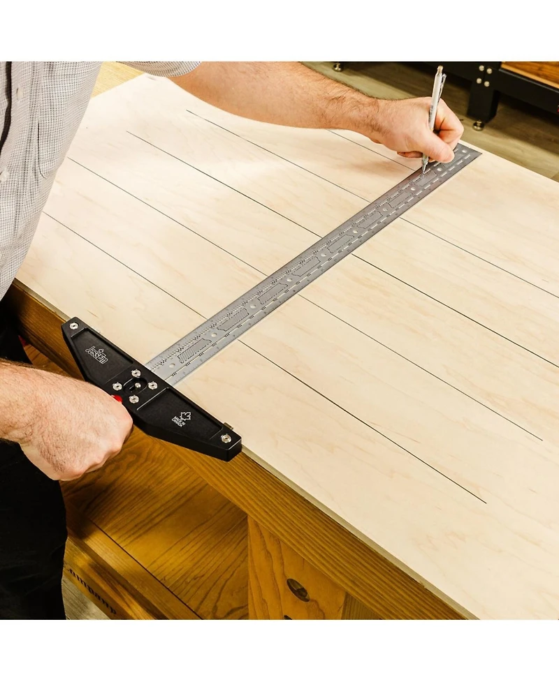 Jessem 07423 Claymore 24" Sword T-Square Stainless Steel Imperial and Metric Ruler