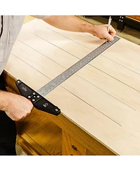 Jessem 07423 Claymore 24" Sword T-Square Stainless Steel Imperial and Metric Ruler