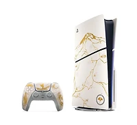 Sony PlayStation 5 Ghost of Yotei Disc Bundle + Extra Controller, Accessory Kit - Midnight Black