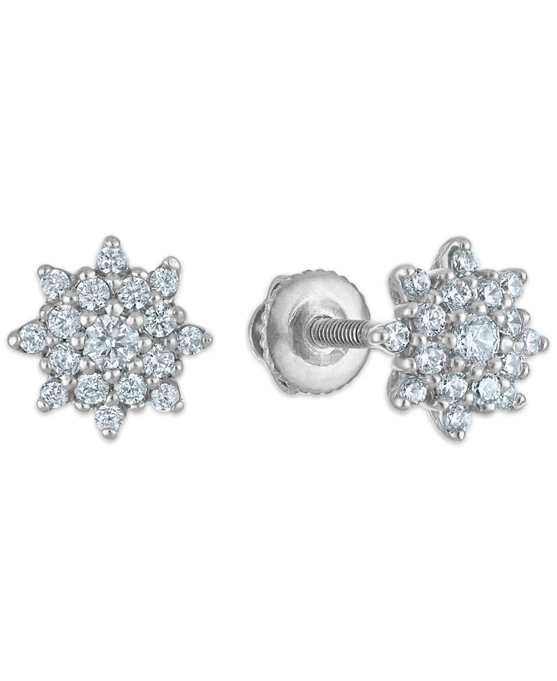 Macy's White Diamond Stud Earrings (0.25 ct. t.w.) in 14k White Gold