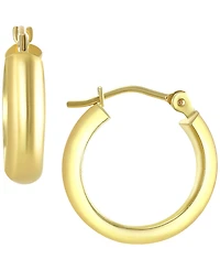 Macy's Wedding Band Polished Hoop Earrings in 18K Yellow Gold