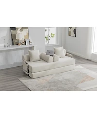 Streamdale Furniture Streamdale Foldable & Compressible Sofa with Metal Frame for Small Spaces