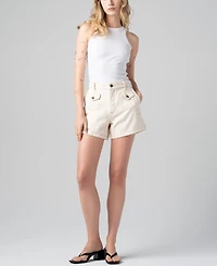 Blank Nyc Women's High-Rise Zipper Fly Shorts