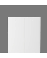 Streamdale Furniture Streamdale 61" White Metal Kitchen Pantry Cabinet with 4 Adjustable Shelves