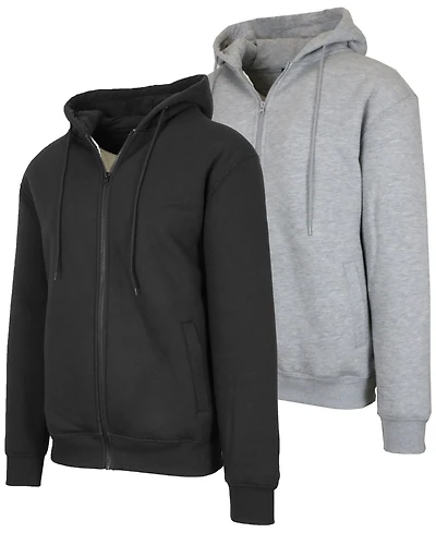 Blu Rock Men's Heavyweight Long-Sleeve Hoodie, 2-Pack
