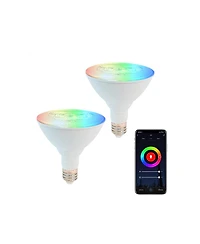 Contixo LB2 Smart Wifi Light Bulb PAR38 E26 Dimmable Recessed (2-Pack)