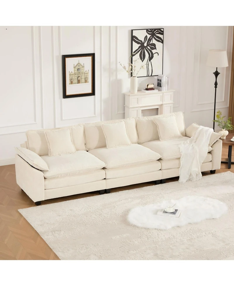 Streamdale Cloud Couch: Flexible, Modular Chenille Sofa for Ultimate Comfort