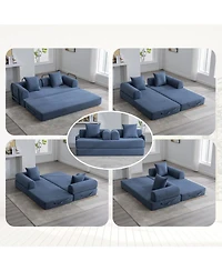Streamdale Foldable & Compressible Sofa with Metal Frame for Small Spaces