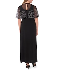 Msk Petite Crewneck Faraj Maxi Dress