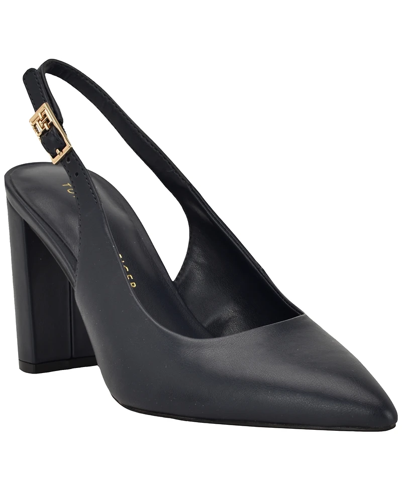 Tommy Hilfiger Women's Azalee High Block Heel Slingback Pumps