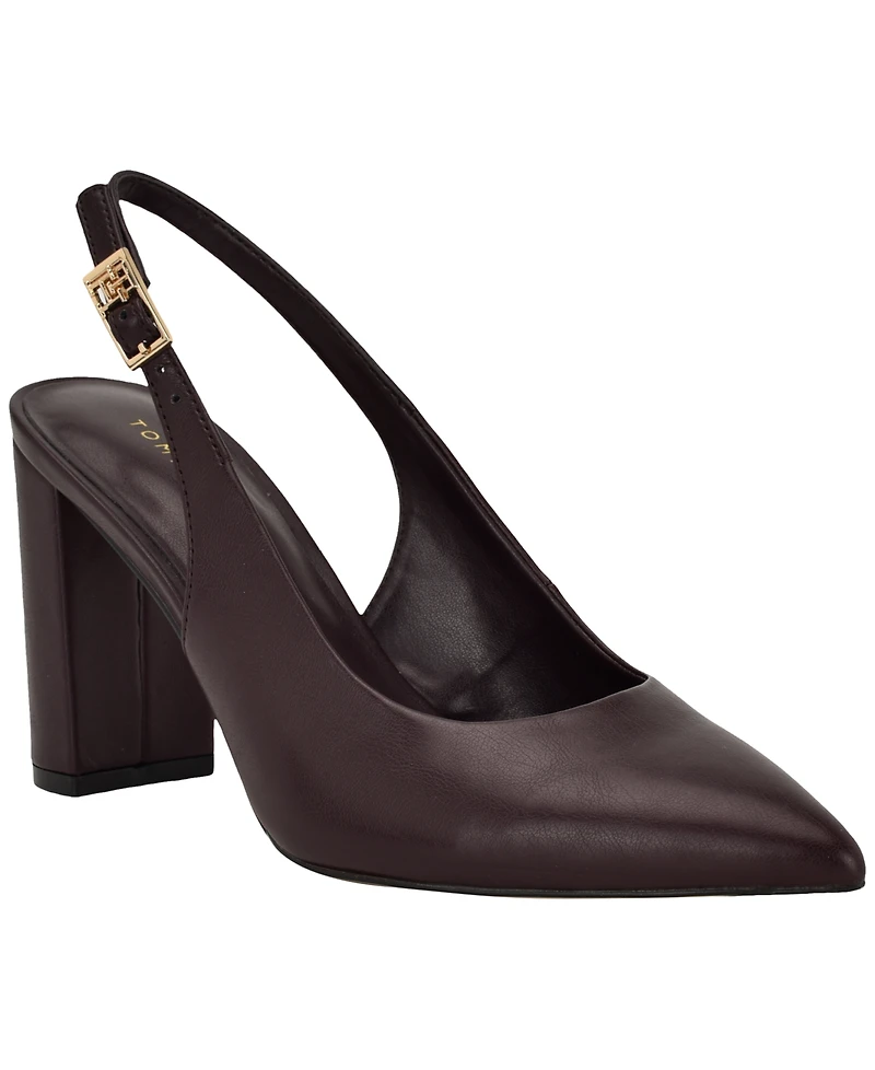 Tommy Hilfiger Women's Azalee High Block Heel Slingback Pumps