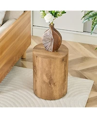 Streamdale Furniture Streamdale Simple wood grain coffee table, 11.8" D x 15.7" H, Mdf, industrial style