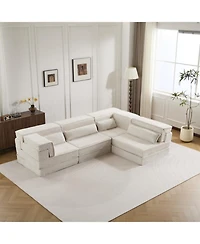 Streamdale Furniture Compression Sofa, Convertible Floor Sofa Bed