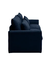 Streamdale Modern 2 Seater Corduroy Sofa with Armrests for Living Room, Blue