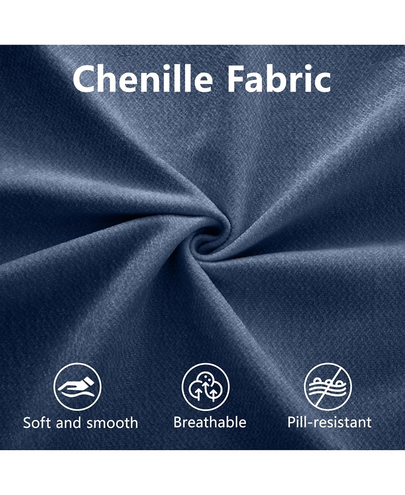 Streamdale Furniture Modern 6-Piece Modular Sectional Sofa with Storage - Soft Blue Chenille