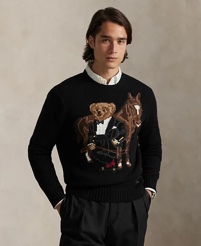 Polo Ralph Lauren Men's Bear Graphic Crewneck Sweater
