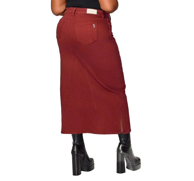 Slink Jeans Women's Color Maxi Skirt