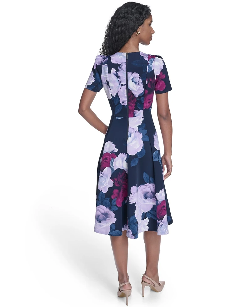 Calvin Klein Women's Crewneck Midi Dress