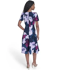 Calvin Klein Women's Crewneck Midi Dress