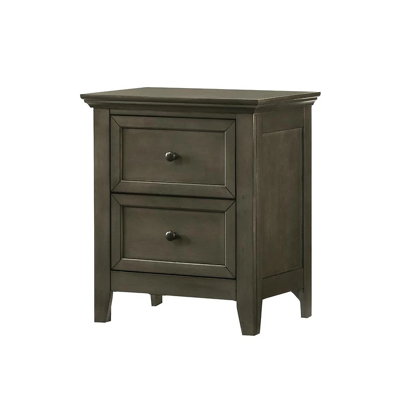 Intercon Nightstand, 2 Drawer in Gray