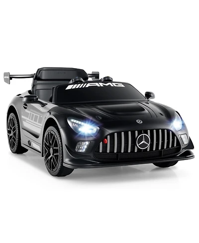 Hongge 12V Licensed Mercedes-amg GT3 Ride-On Car for Kids with Adjustable Speed - Black