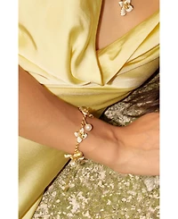 Retro Chic Iris Blossom Bracelet