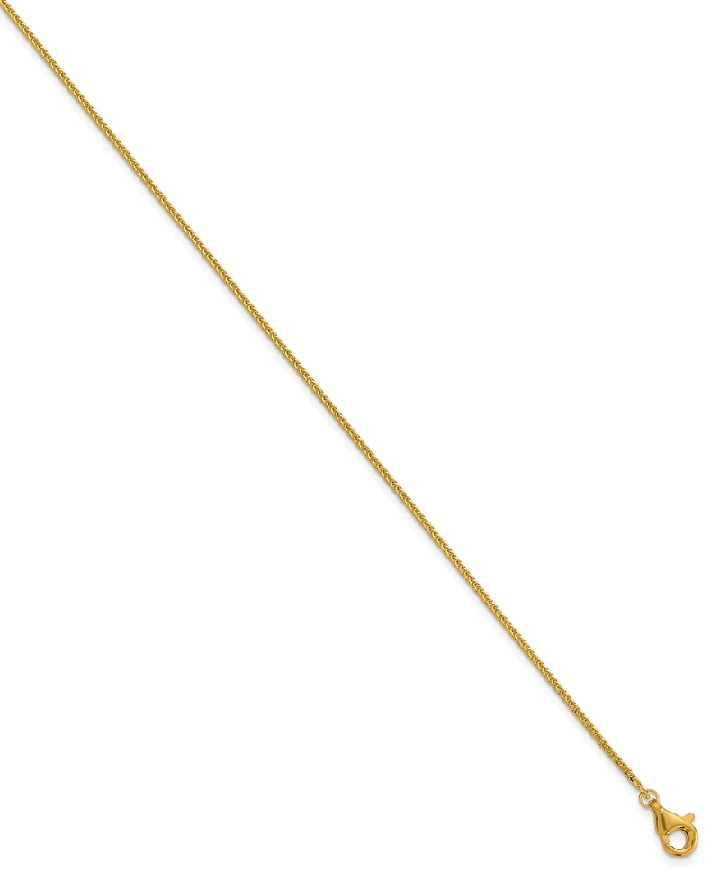 Macy's Wheat Chain Necklace in 24K Yellow Gold