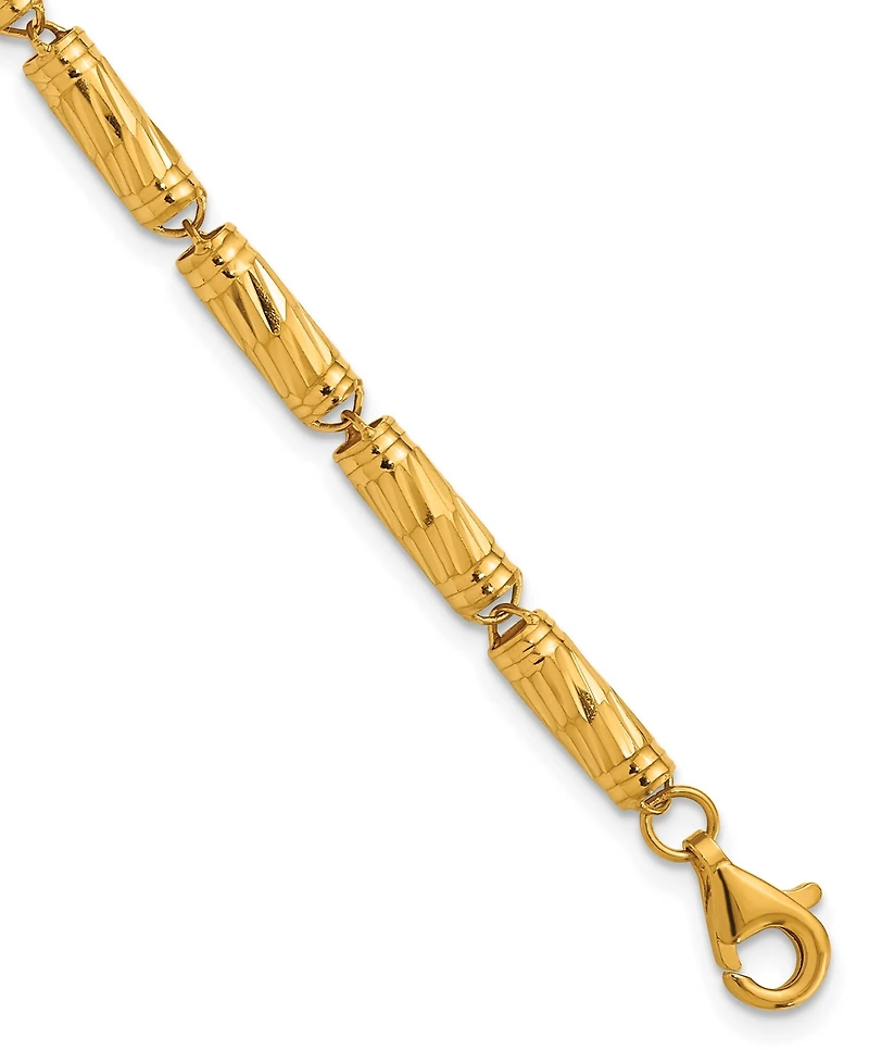 Macy's Bamboo Chain Necklace in 24K Yellow Gold