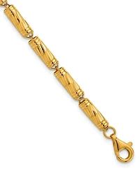 Macy's Bamboo Chain Necklace in 24K Yellow Gold