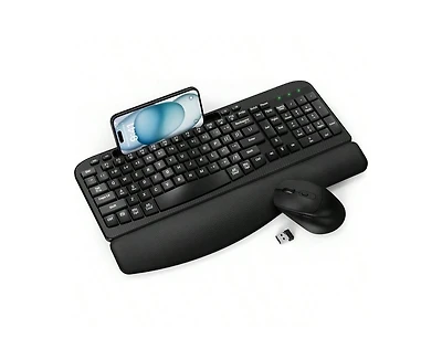 risokeys Wireless Keyboard and Mouse Combo - 2.4G Cordless Set for Computer, Laptop, Pc