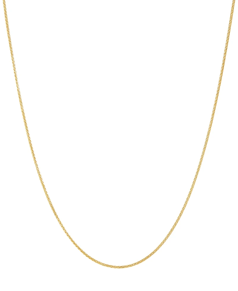 Macy's Solid Wheat Chain Necklace in 14K Yellow Gold
